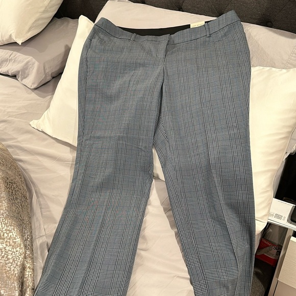 Blue plaid pants.  Brand new. - Picture 1 of 4